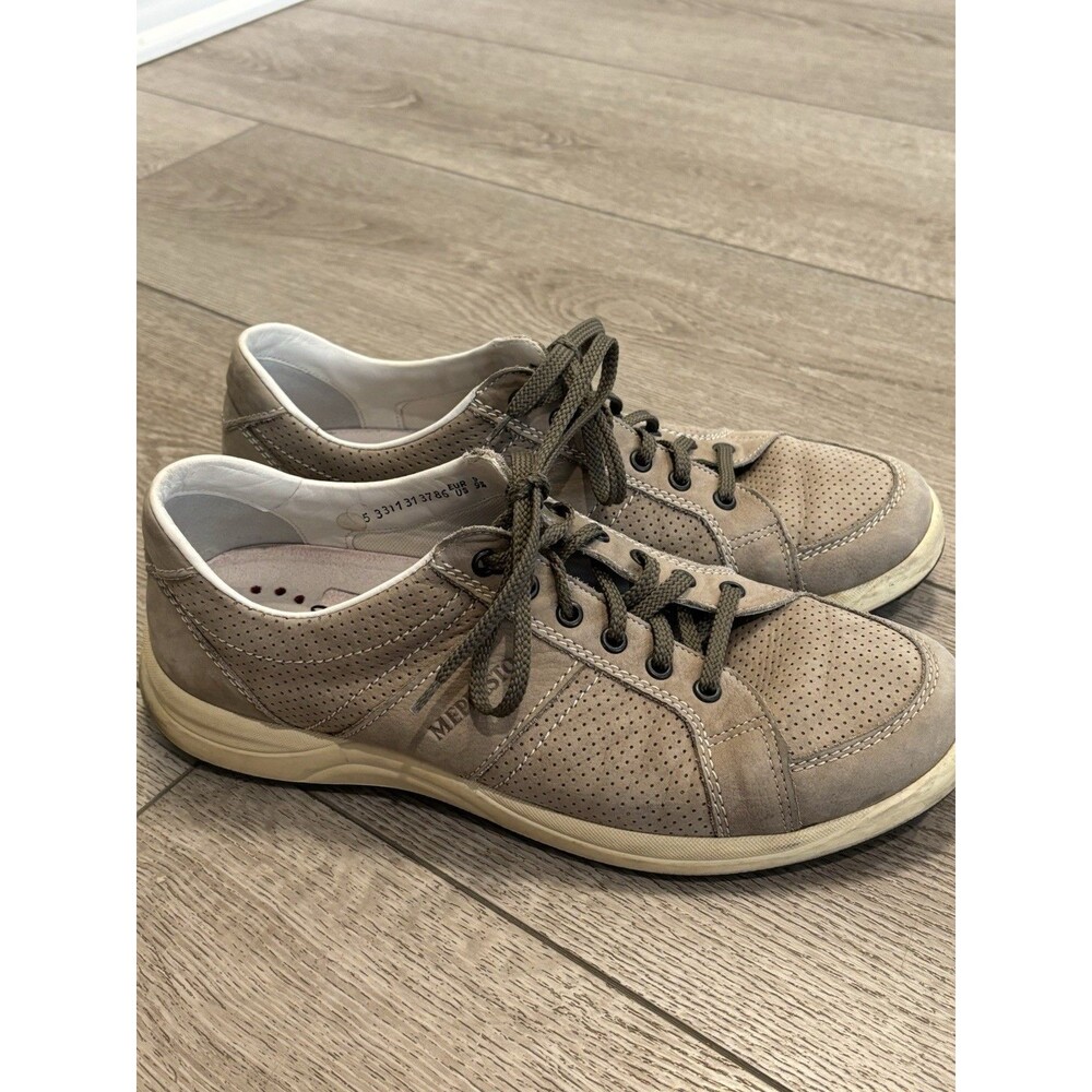 Mephisto Mens Size 9.5 Shoes Hero Perf Sneakers Nubuck Leather Walking Brown‎